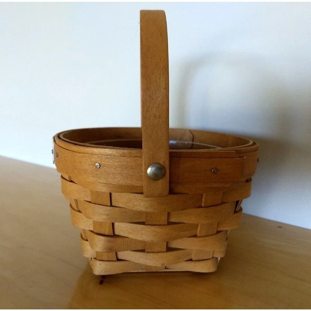 LONGABERGER‎ Swing Handle 2005 Dresden Basket with Protective Liner SIGNED